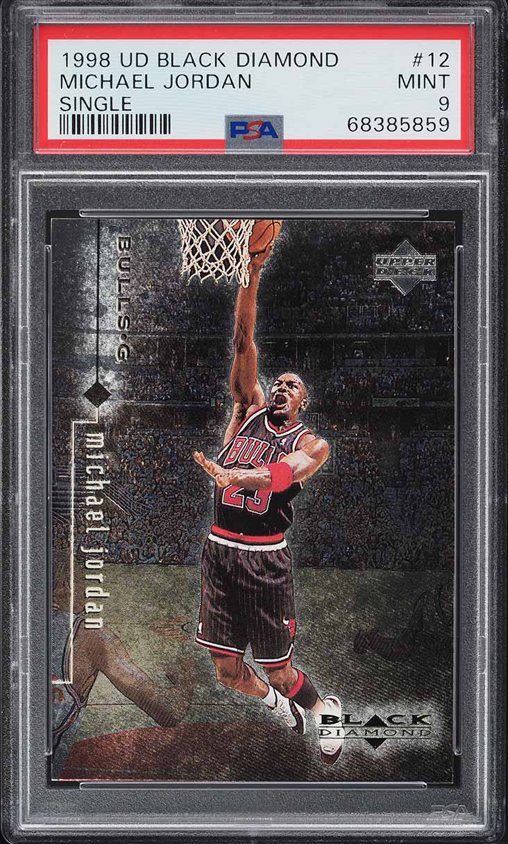 1998 Black Diamond Single Michael Jordan #12 PSA 9 MINT