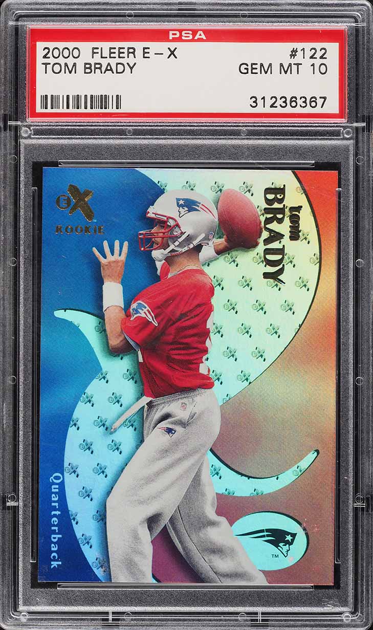 2000 Fleer E-X Tom Brady ROOKIE /1500 #122 PSA 10 GEM MINT