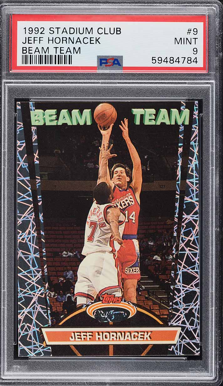 1992 Stadium Club Beam Team Jeff Hornacek #9 PSA 9 MINT
