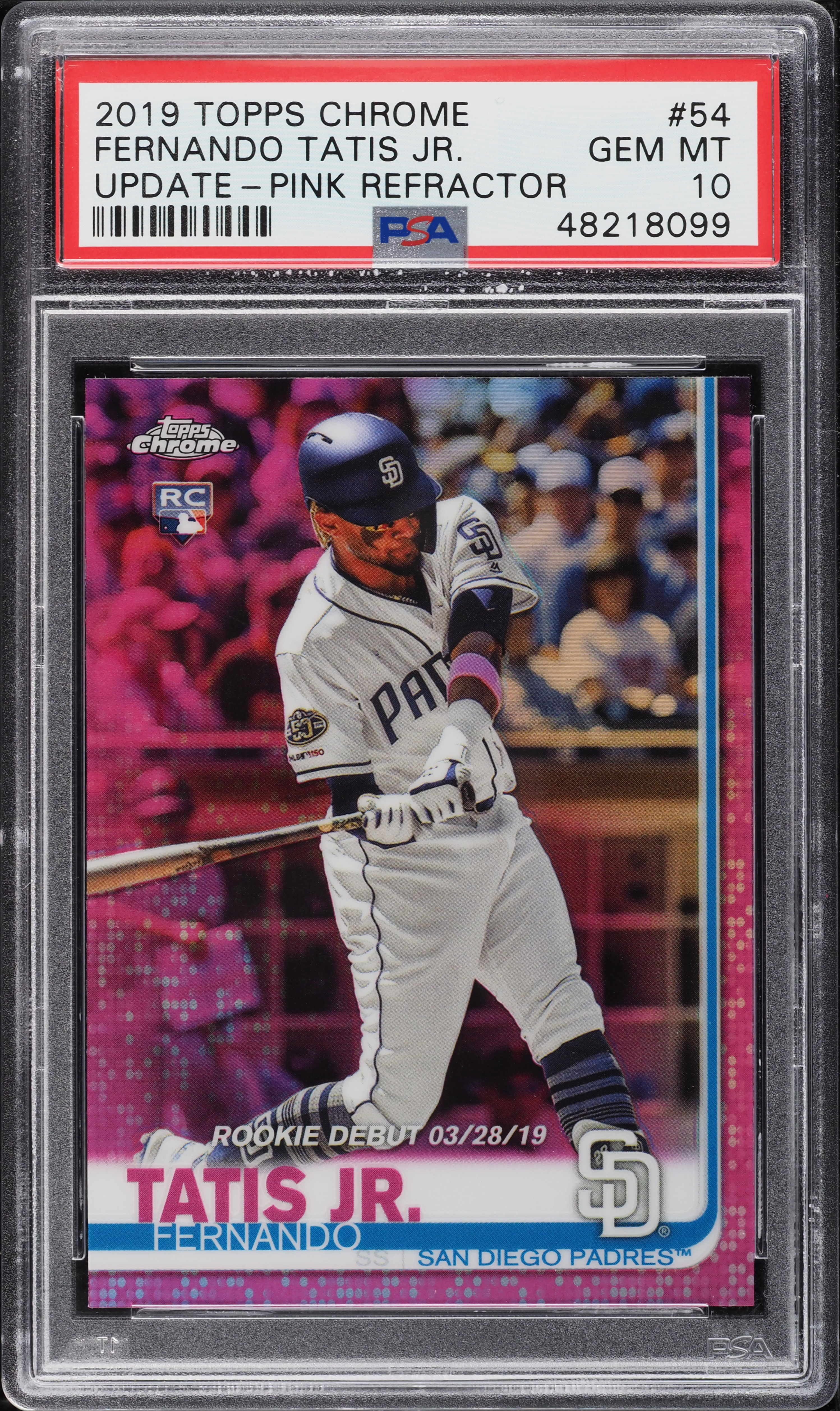 その他 topps chrome 2019 Fernando Tatis pink Fernando Tatis Jr. 2019 Topps Chrome #203 Pink Refractor Price