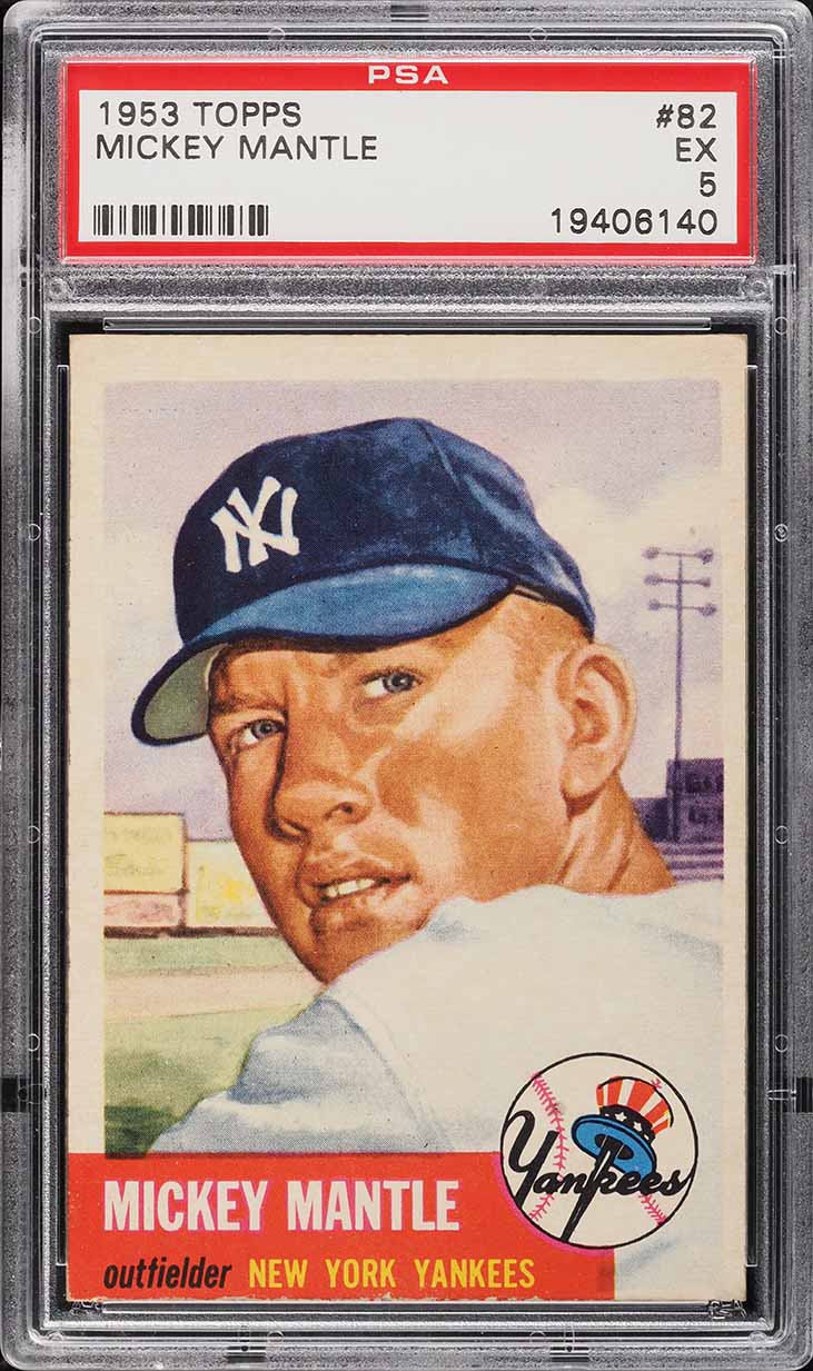 1953 Topps Mickey Mantle #82 PSA 5 EX
