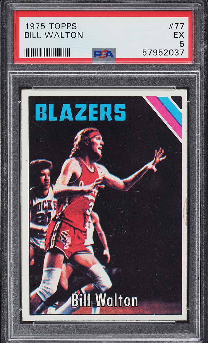 1975 Topps Basketball Bill Walton #77 PSA 5 EX