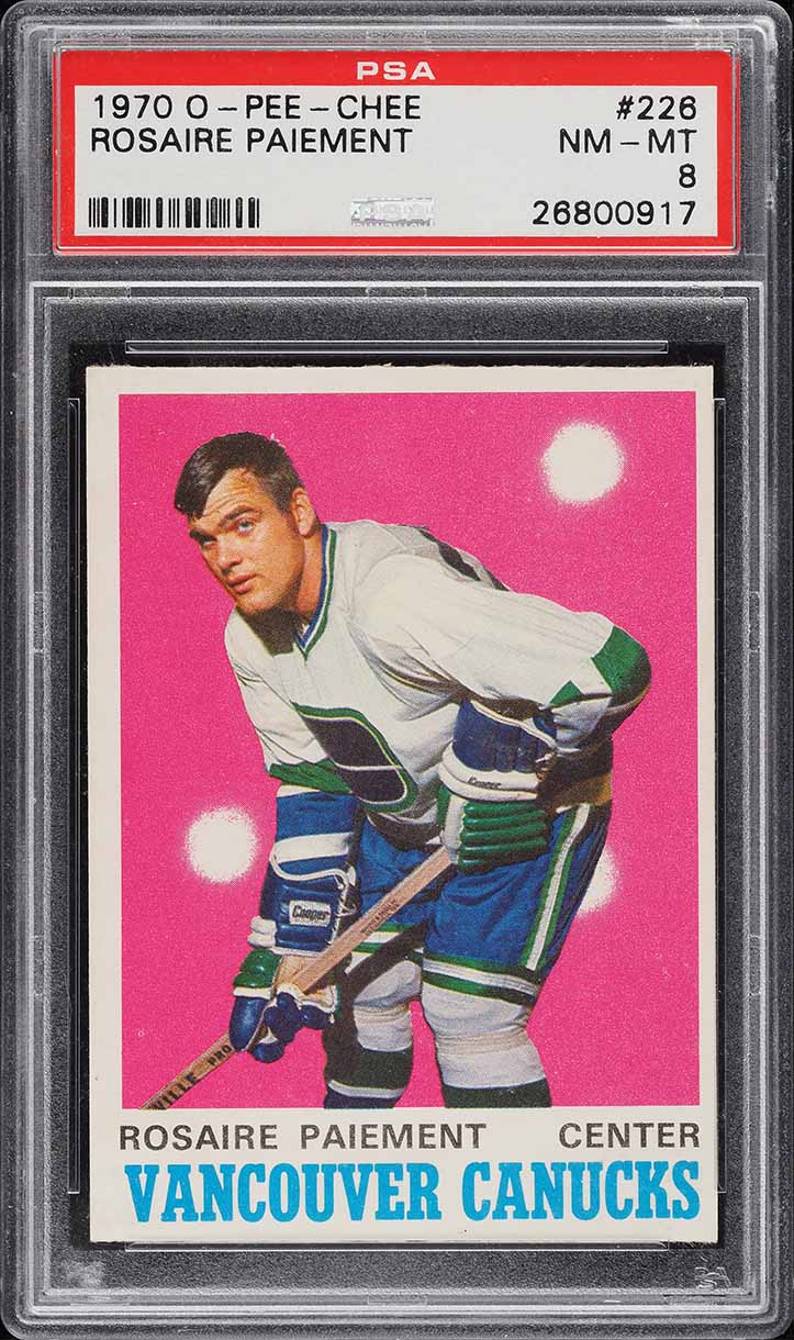 1970 O-Pee-Chee Hockey Rosaire Paiement #226 PSA 8 NM-MT