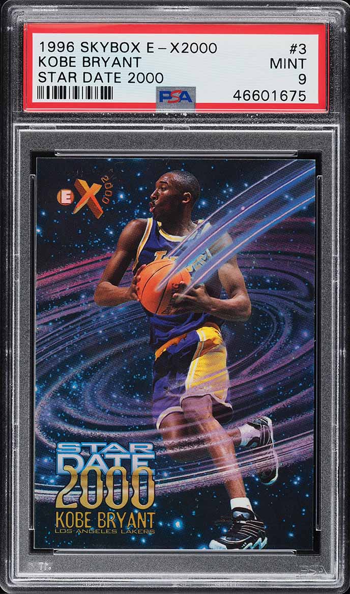 1996 Skybox E-X2000 Star Date 2000 Kobe Bryant ROOKIE #3 PSA 9 MINT