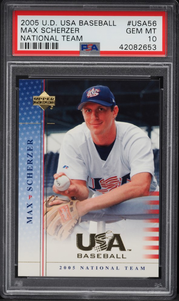 2005 Upper Deck USA Baseball National Team Max Scherzer ROOKIE PSA 10 GEM MINT
