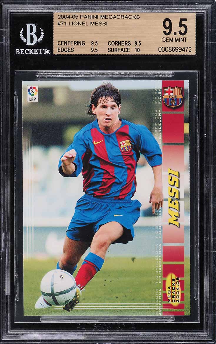 2004 Panini Sports Mega Cracks La Liga Lionel Messi ROOKIE #71 BGS
