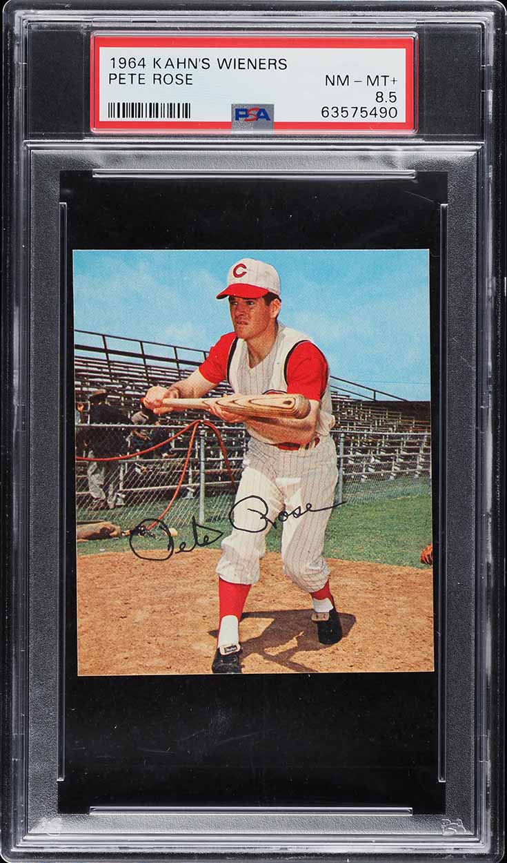 1964 Kahn's Wieners Pete Rose PSA 8.5 NM-MT+