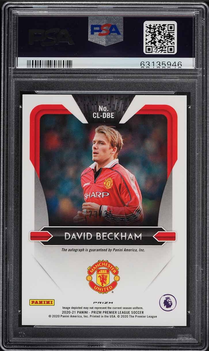 David Beckham ベッカム Panini Prizm AUTO 2023-24 Panini Prizm Premier League - Signatures David Beckham #S