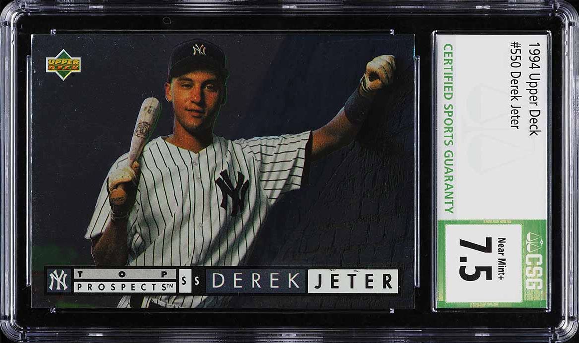 1994 Upper Deck Derek Jeter ROOKIE #550 CSG 7.5 NRMT+
