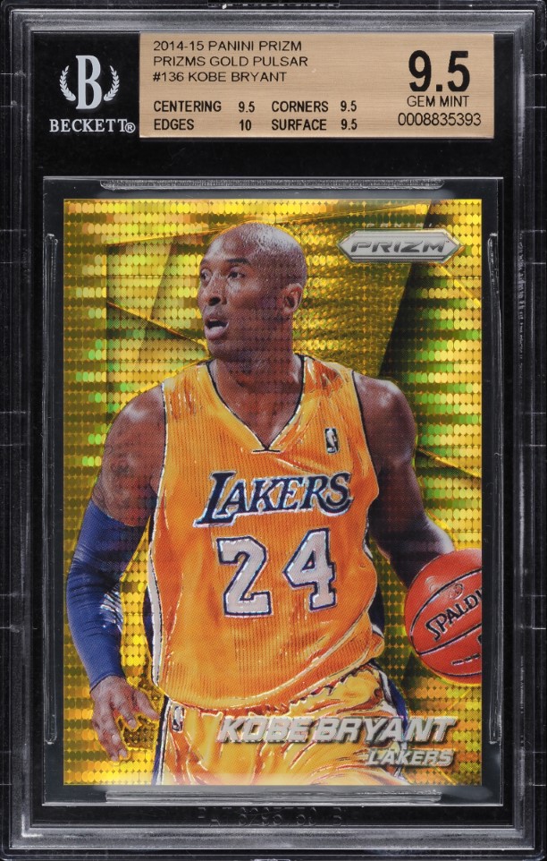 2014 Panini Prizm Gold Pulsar Prizms Kobe Bryant /10 #136 BGS 9.5