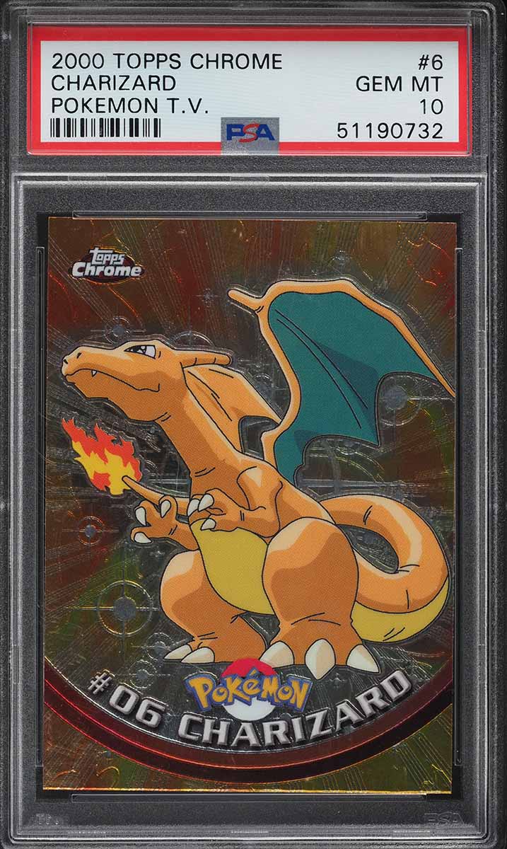 1997 Pokemon Japanese Topsun Blue Back Charizard #6 PSA 10 GEM