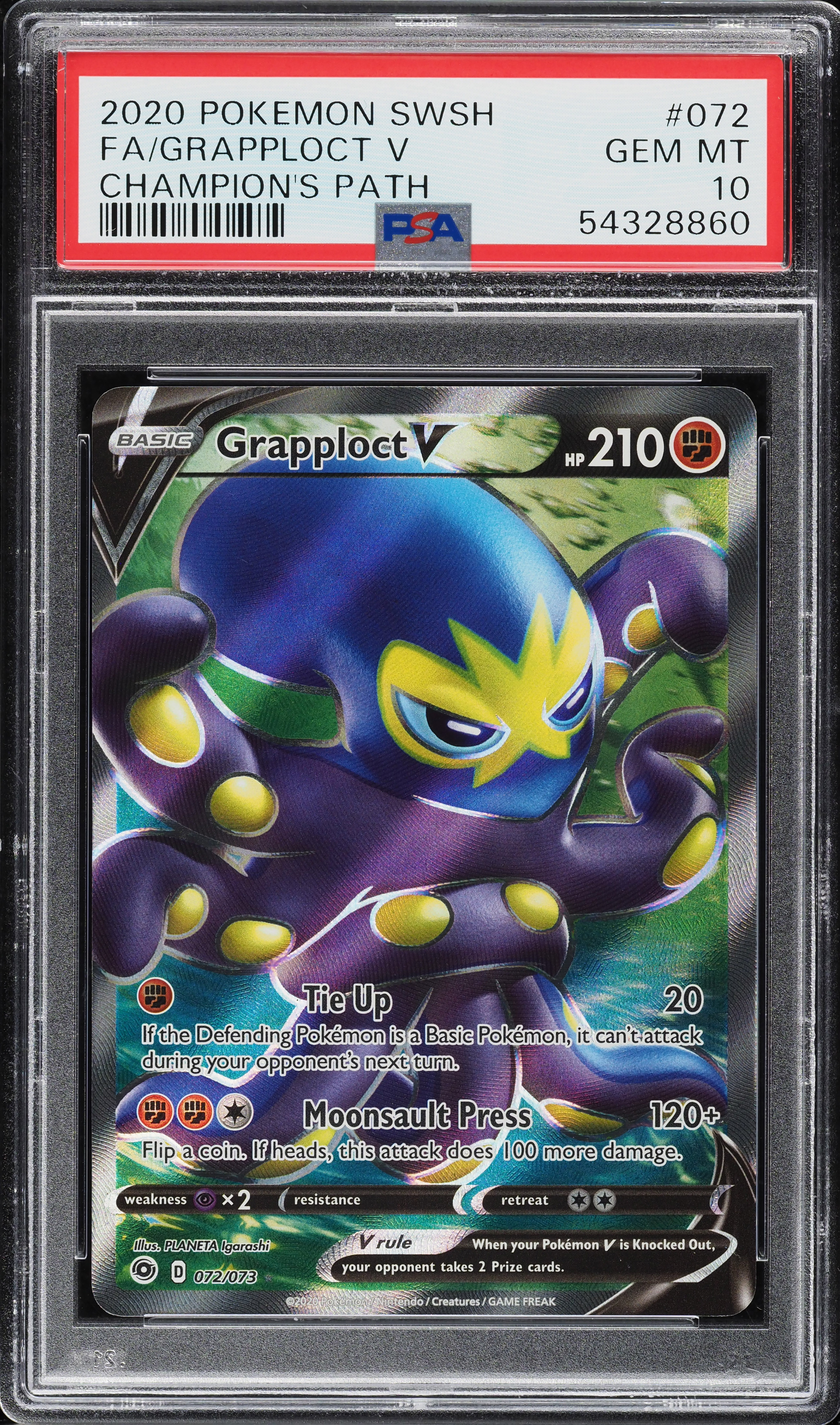 pokemon grapploct card Shiny Star V (Japanese 2020) CGC 10 Gem Mint Pokmon Colorless more Grapploct Knocking Out And Shutting