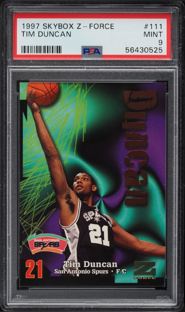 1997 Topps Chrome Refractor Tim Duncan ROOKIE #115 PSA 10 GEM MINT