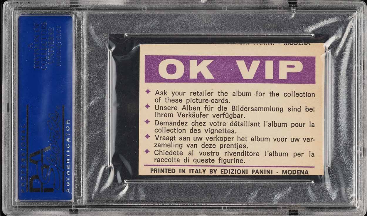 1973 Panini Ok VIP Rocky Marciano Joe Louis #180 PSA 8(mc) NM-MT