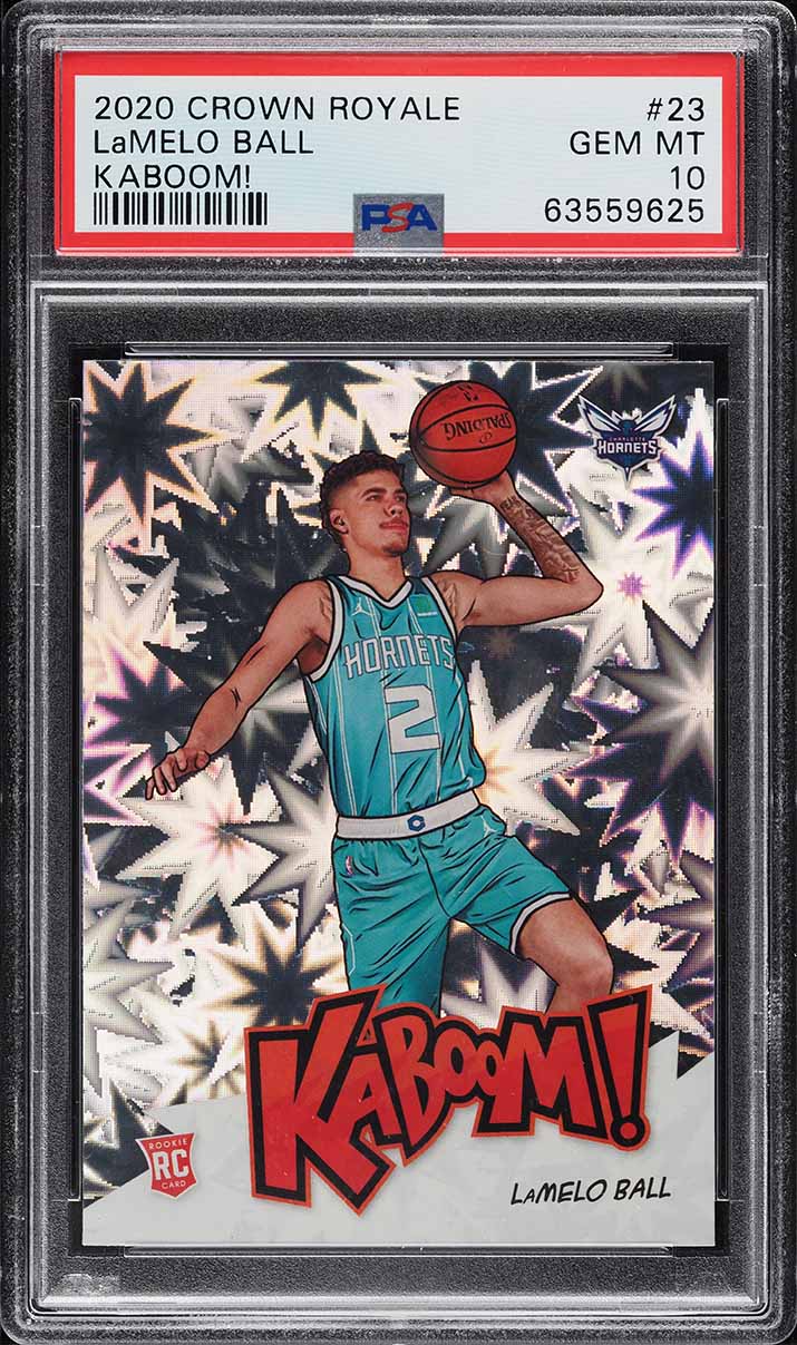 2020 Crown Royale Kaboom! LaMelo Ball ROOKIE #23 PSA 10 GEM MINT