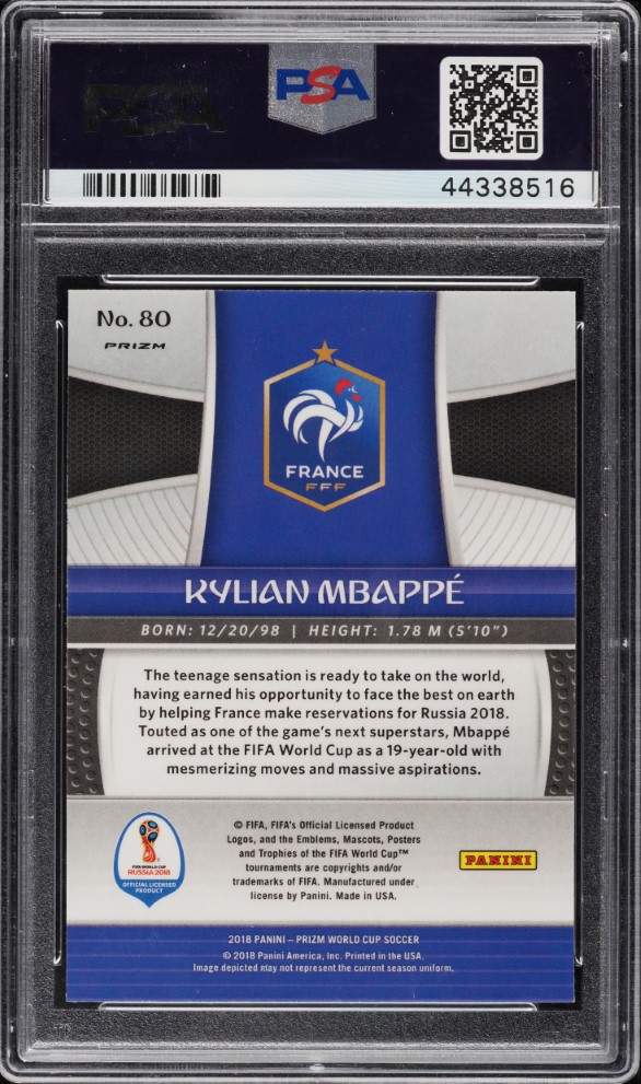 2018 Panini Prizm World Cup Mojo Prizms Kylian Mbappe ROOKIE #80