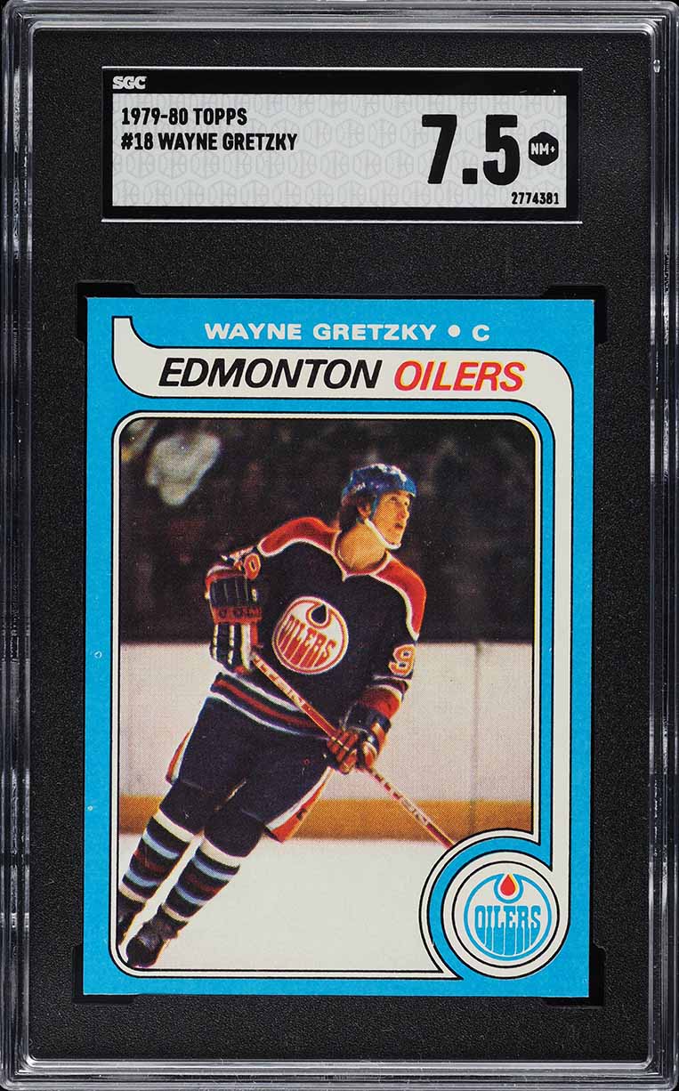 1979 Topps Hockey Wayne Gretzky ROOKIE #18 SGC 7.5 NRMT+
