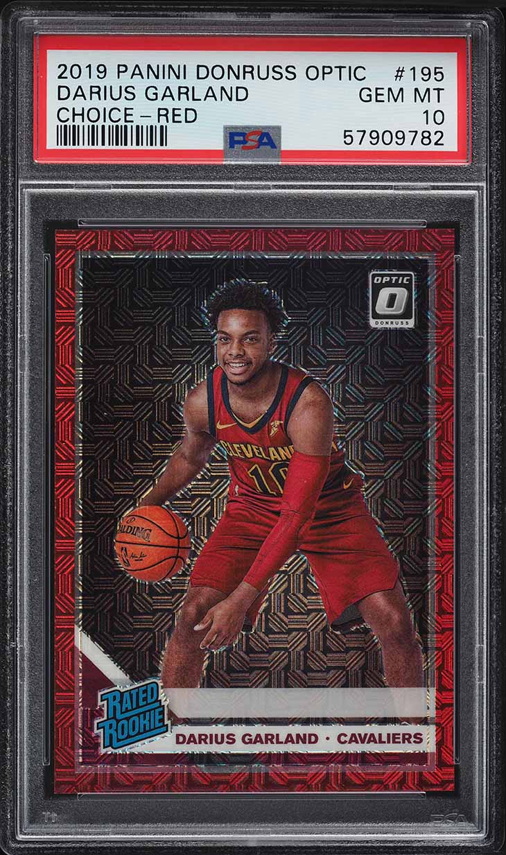 2019 Donruss Optic Choice Red Darius Garland ROOKIE /88 #195 PSA 10 GEM MINT