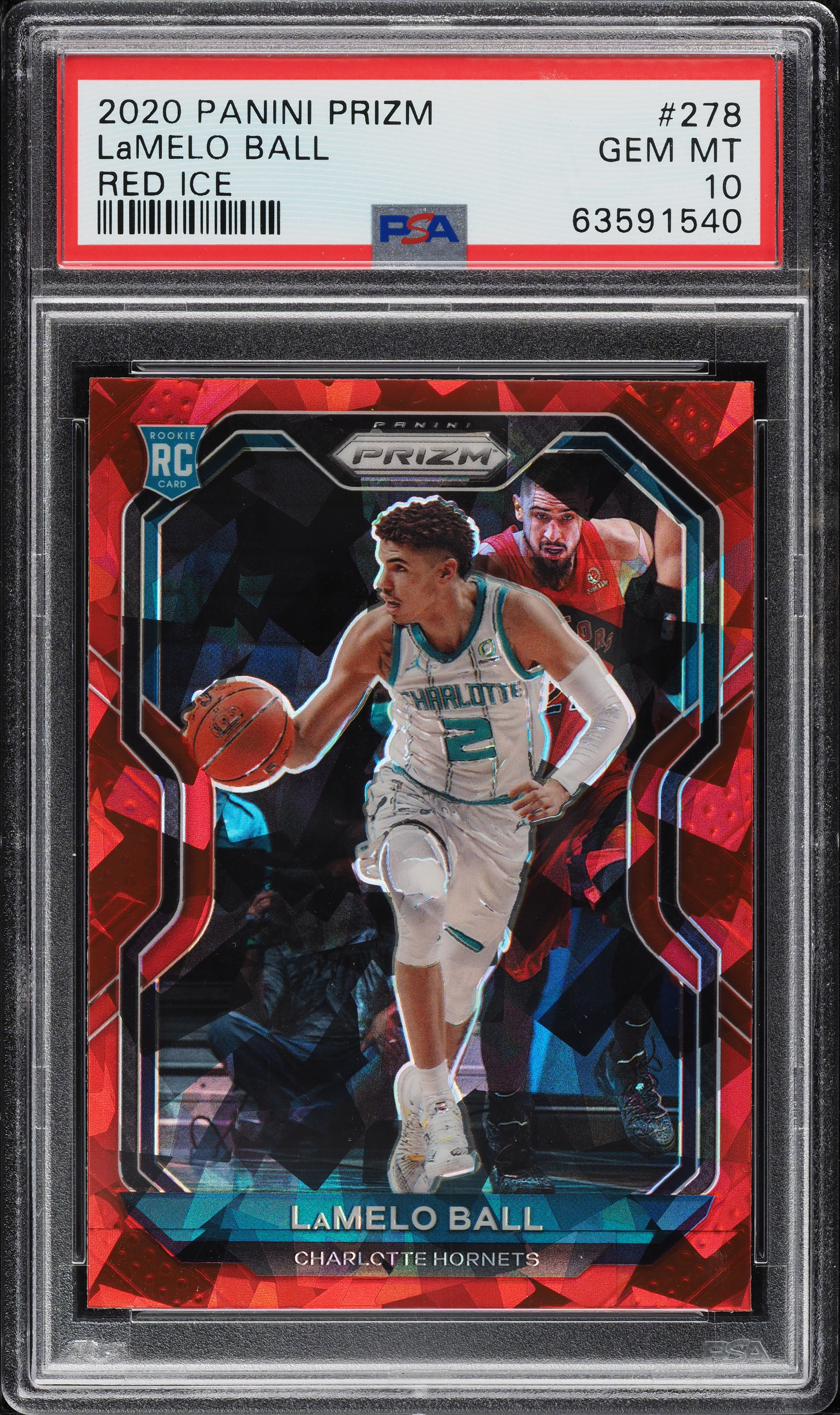 2020 Panini Prizm Red Ice LaMelo Ball ROOKIE #278 PSA 10 GEM MINT 