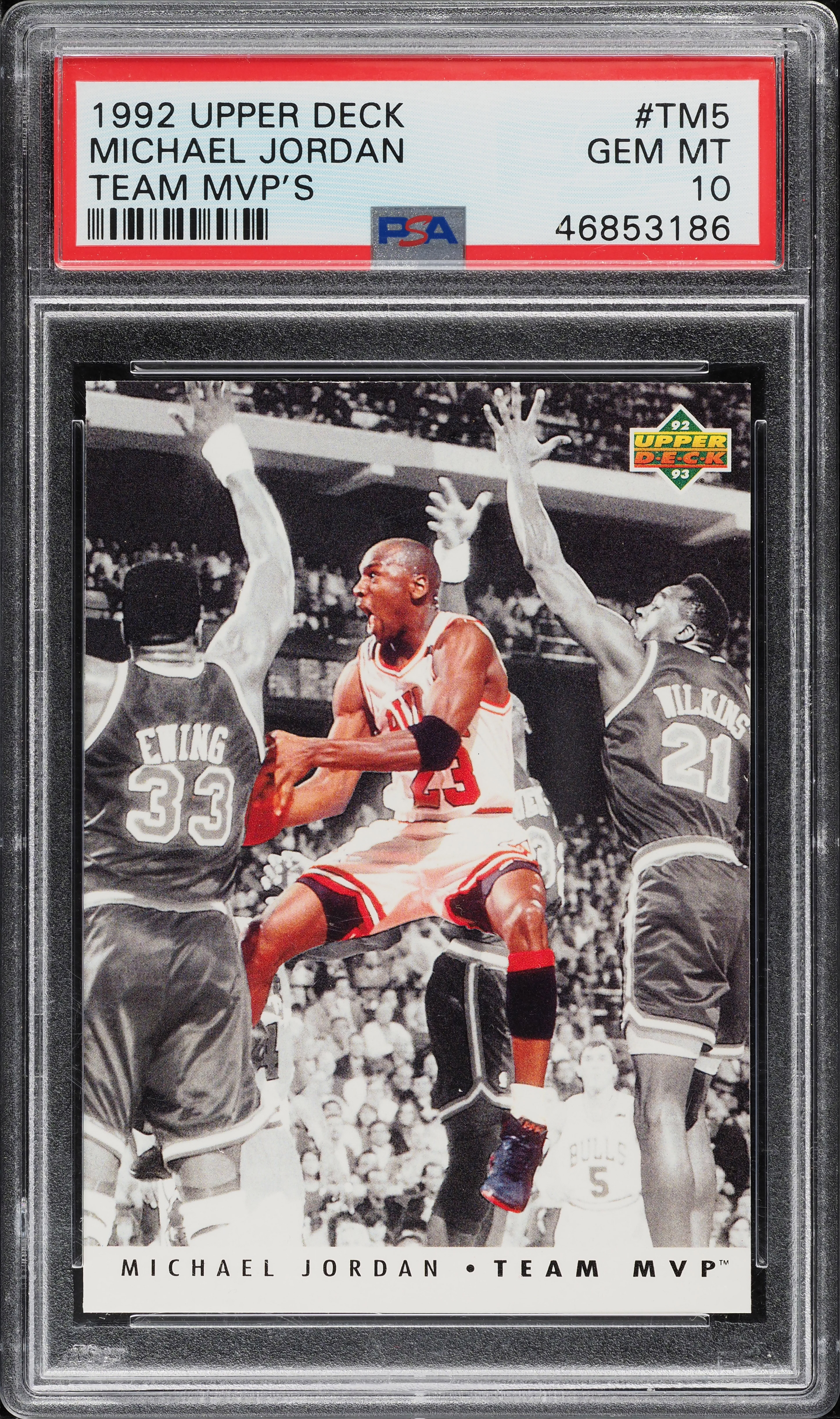 1992 Upper Deck Team MVP's Michael Jordan #TM5 PSA 10 GEM MINT on