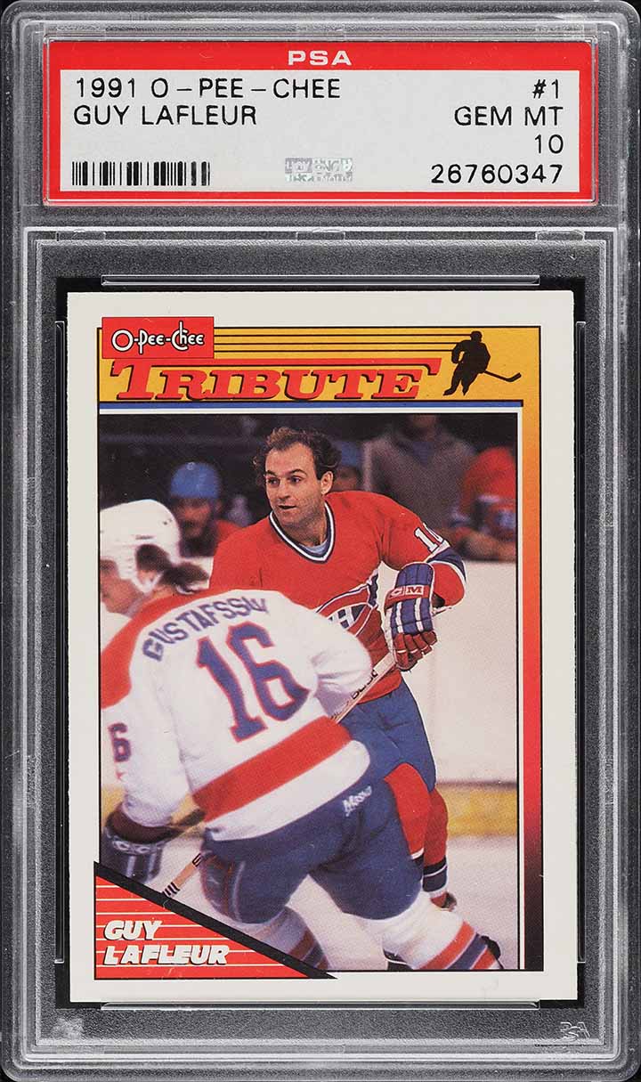 1991 O-Pee-Chee Hockey Guy Lafleur #1 PSA 10 GEM MINT