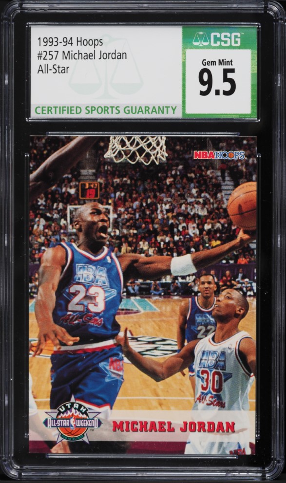 1993 Hoops Michael Jordan ALL-STAR #257 CSG 9.5 GEM MINT
