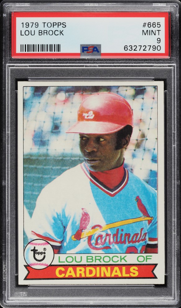 1979 Topps Lou Brock #665 PSA 9 MINT