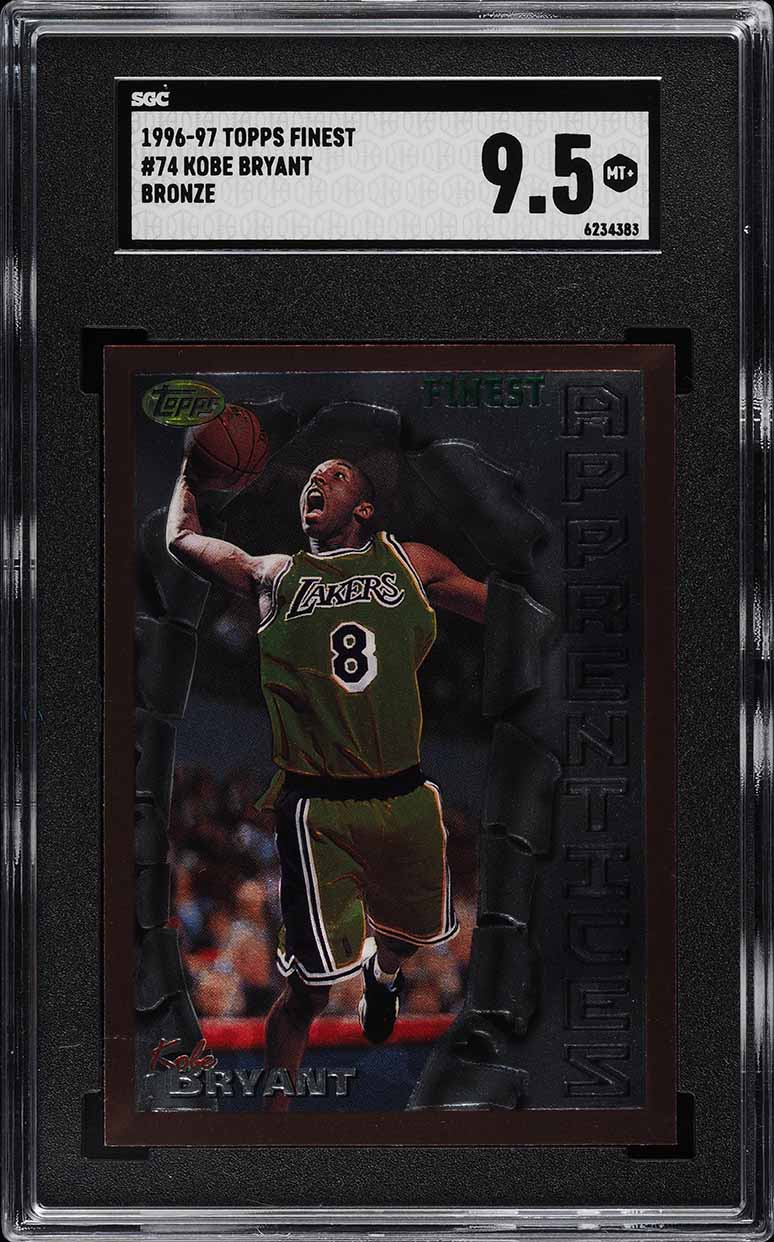 1996 Finest Basketball Kobe Bryant ROOKIE #74 SGC 9.5 MINT+