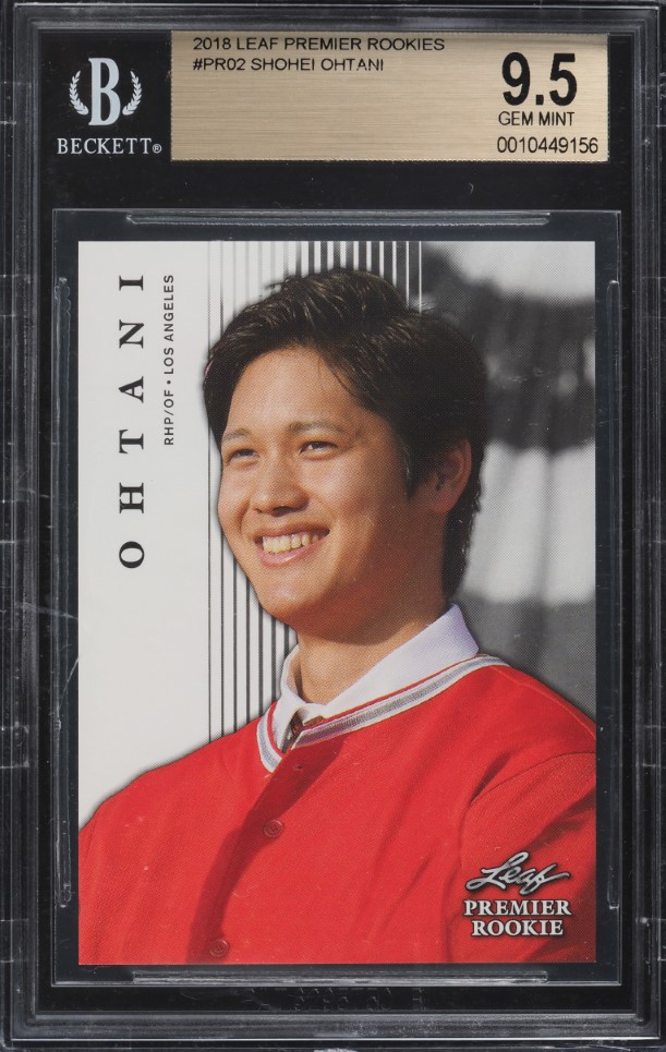 2018 Leaf Premier Shohei Ohtani ROOKIE #PR02 BGS 9.5 GEM MINT on