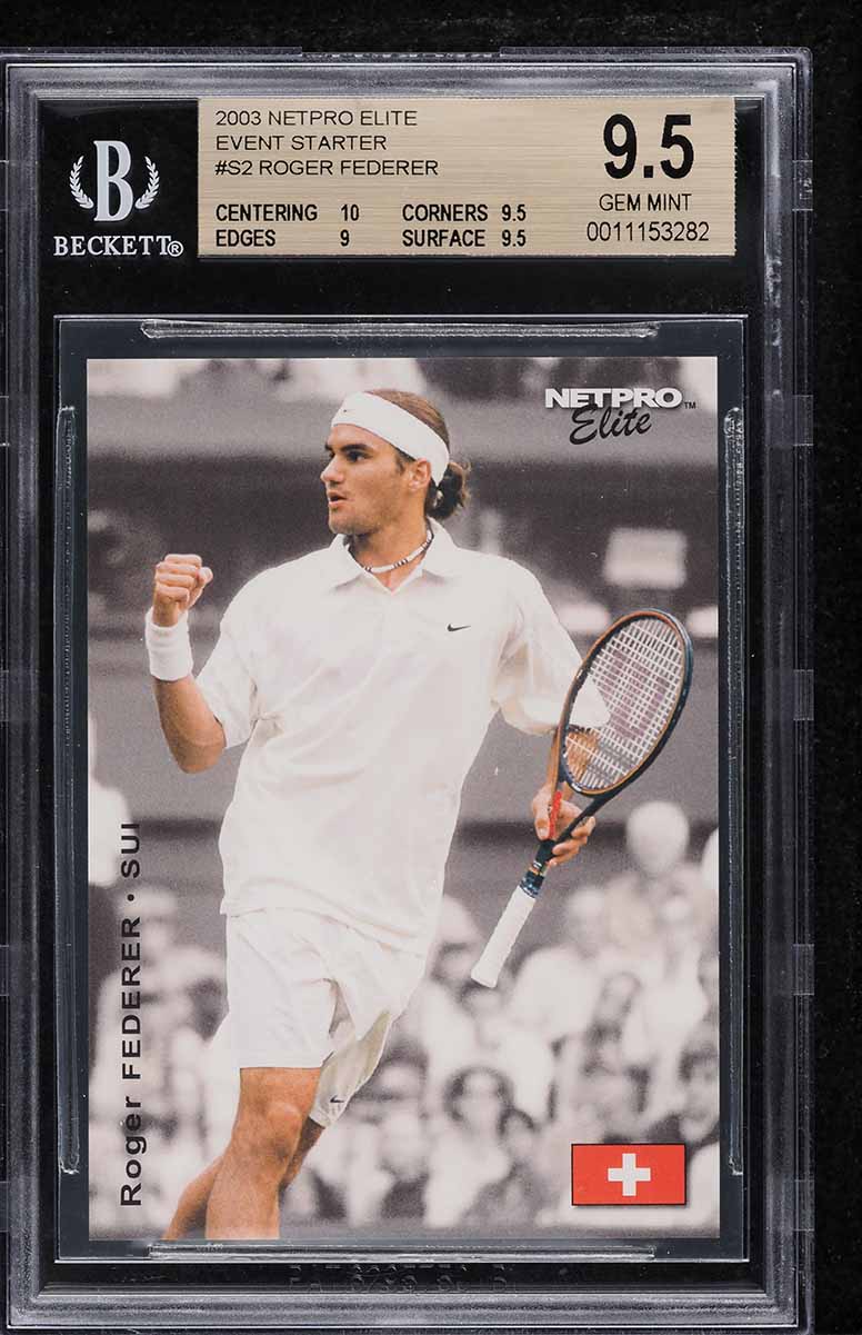 2003 Netpro Elite Glossy Roger Federer ROOKIE /100 #G3 PSA 10 GEM