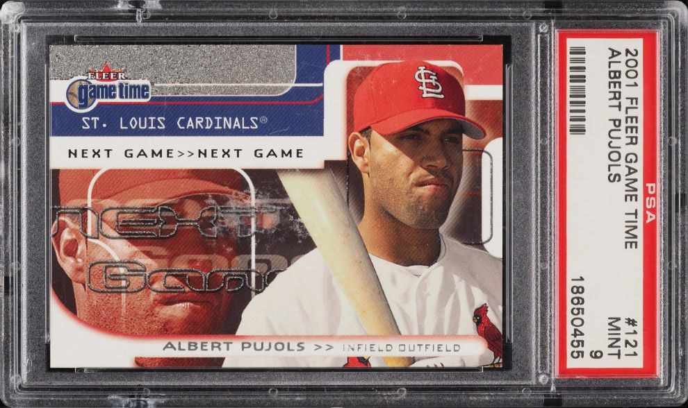 その他  Pujols Auto Fleer 2001 Fleer Game Time Albert Pujols ROOKIE /2000 #121 PSA 9 MINT on
