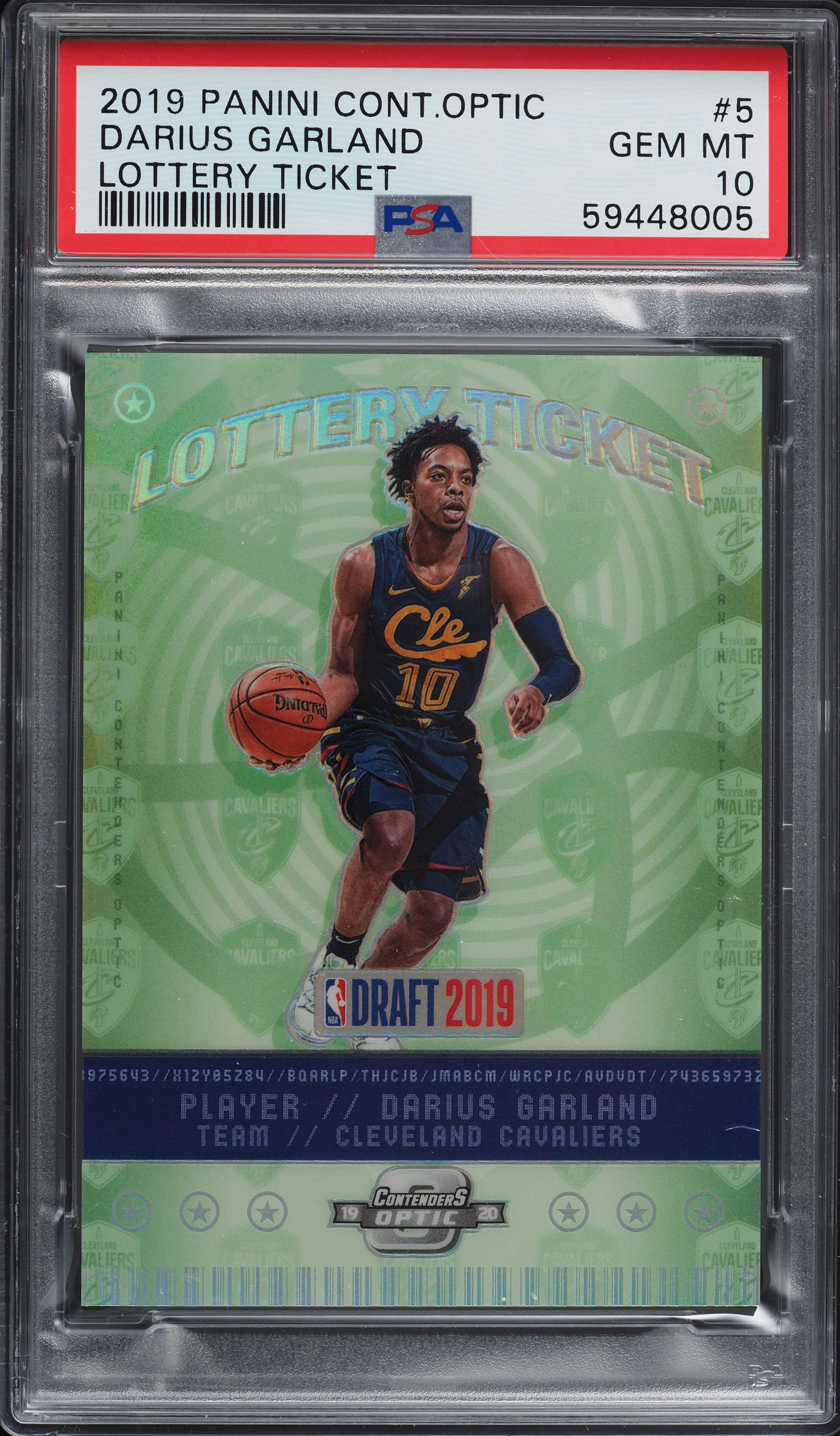2019 Panini Contenders Optic Lottery Ticket Darius Garland RC #5