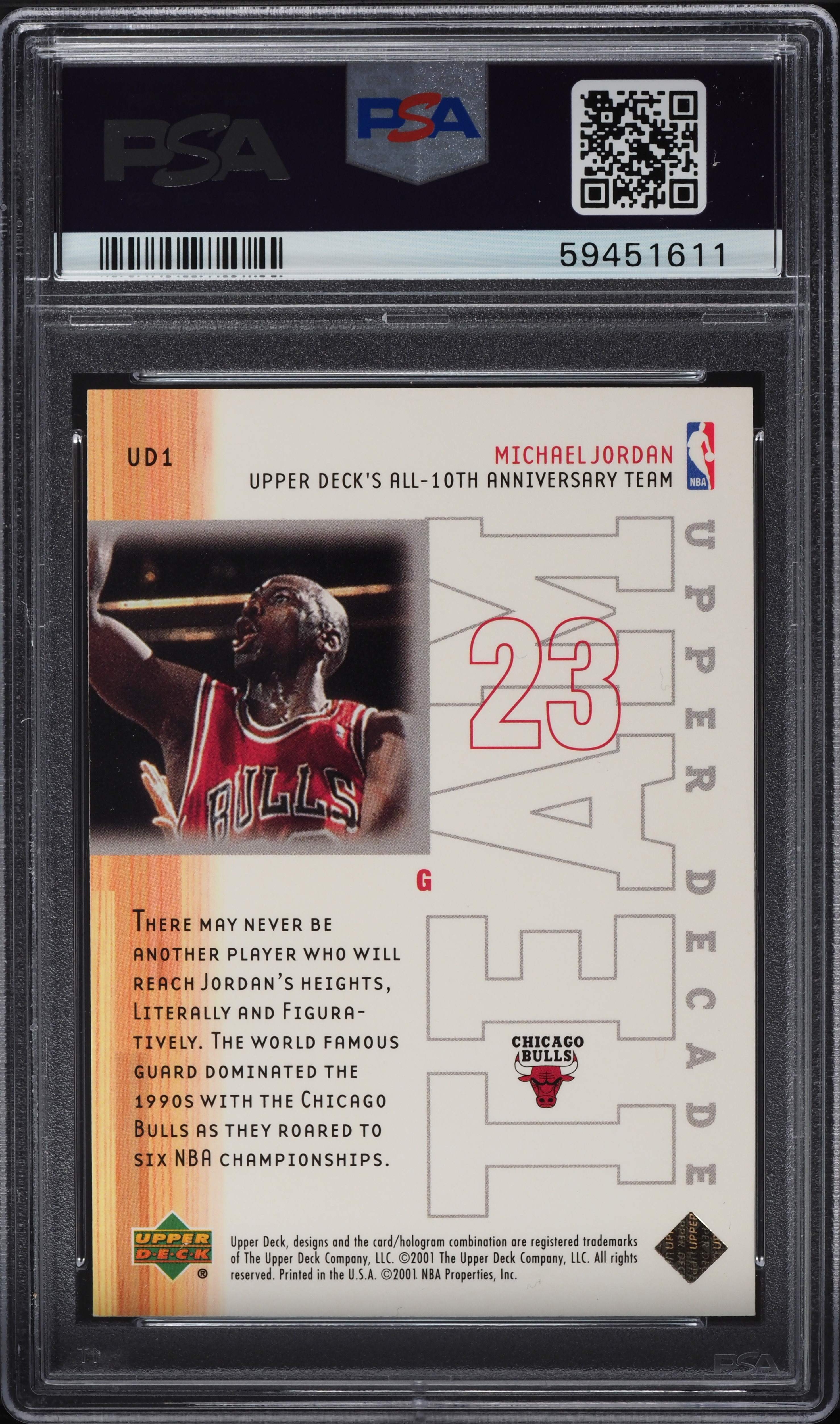 マイケルジョーダン 2001 UD PSA 10 /2002 マイケルジョーダン 2001 UD PSA 10 /2002 マイケルジョーダン 2001 UD
