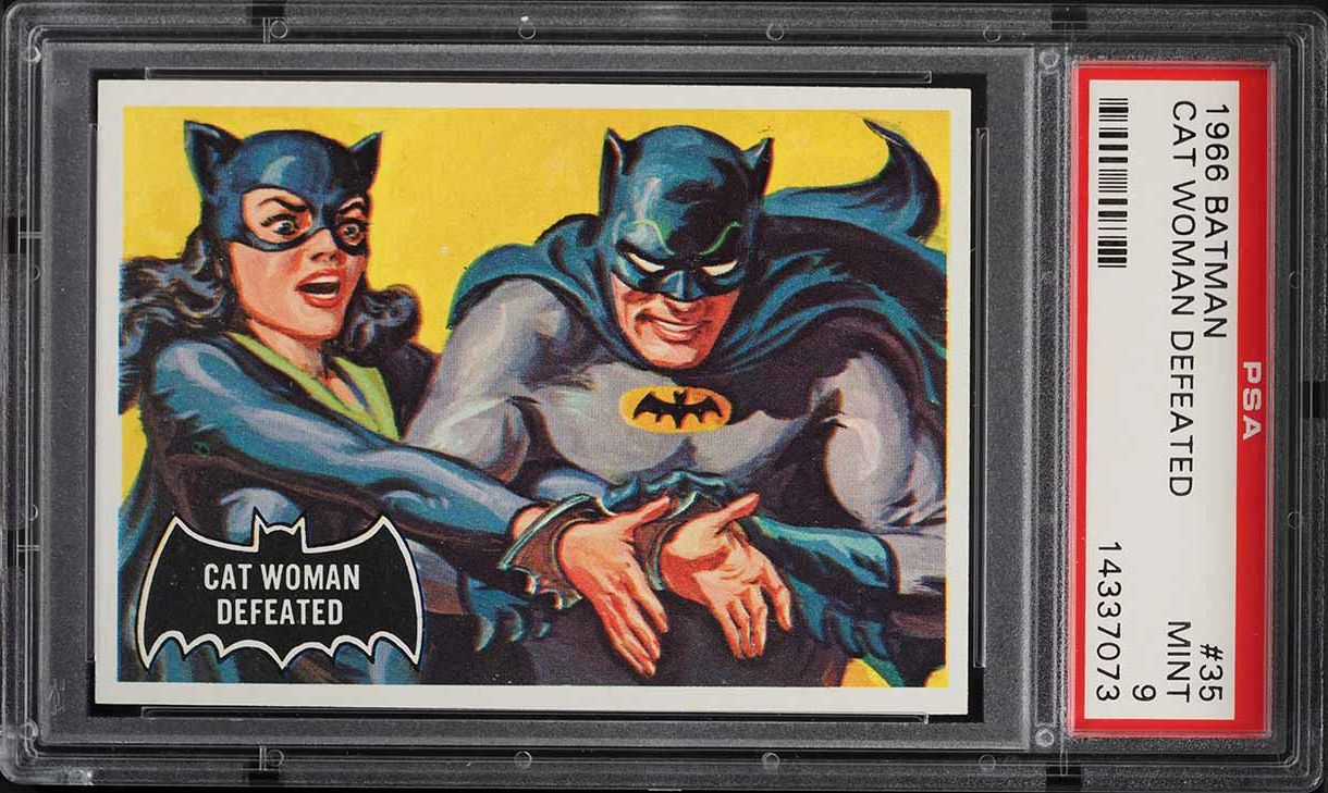 1966 Topps Batman Cat Woman Defeated #35 PSA 9 MINT