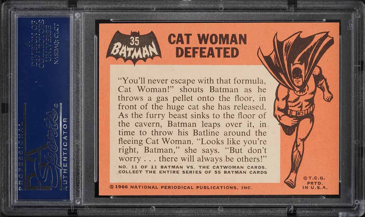 1966 Topps Batman Cat Woman Defeated #35 PSA 9 MINT