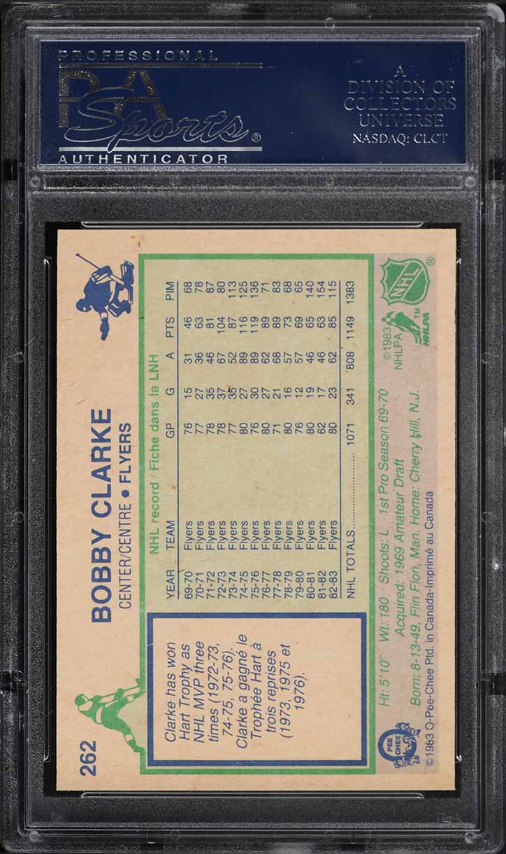 1983 O-Pee-Chee Hockey Bobby Clarke #262 PSA 10 GEM MINT