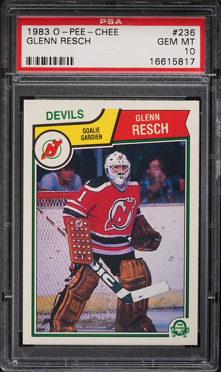 1983 O-Pee-Chee Hockey Glenn Resch #236 PSA 10 GEM MINT