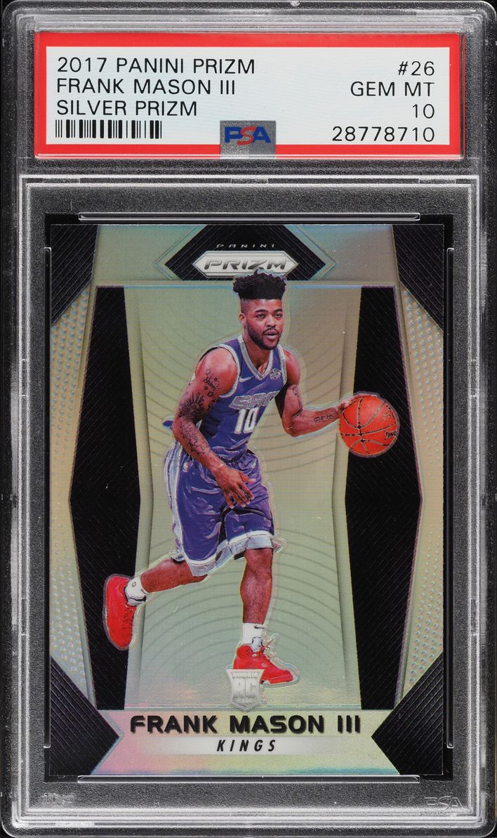 2017 Panini Prizm Silver Frank Mason III ROOKIE #26 PSA 10 GEM MINT