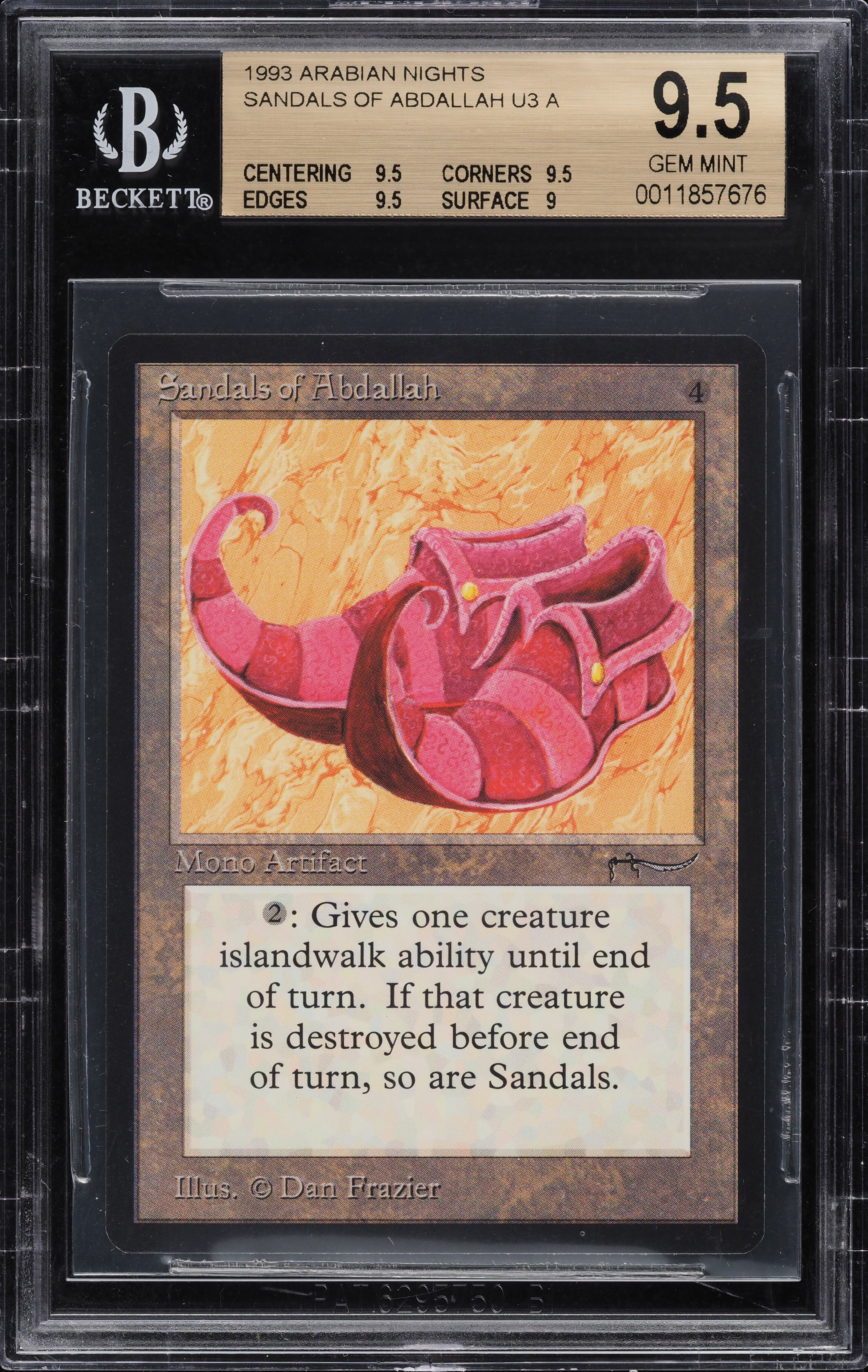 1993 Magic The Gathering MTG Arabian Nights Sandals Of Abdallah U3 