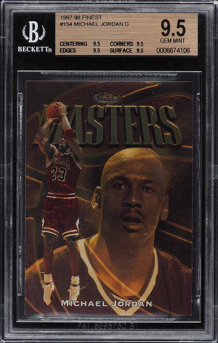 1997 Finest Basketball Michael Jordan #154 BGS 9.5 GEM MINT