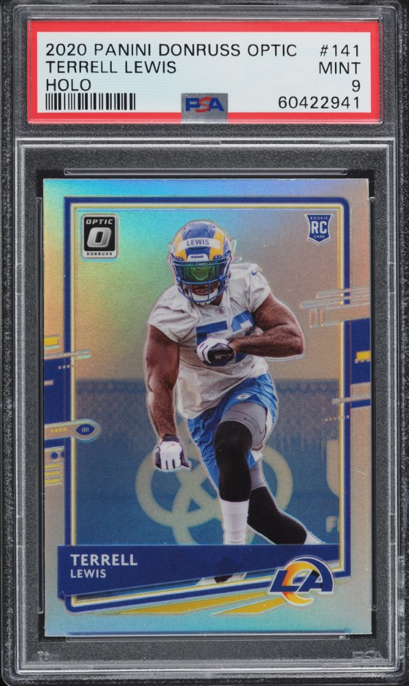 2020 Donruss Optic Holo Terrell Lewis ROOKIE #141 PSA 9 MINT