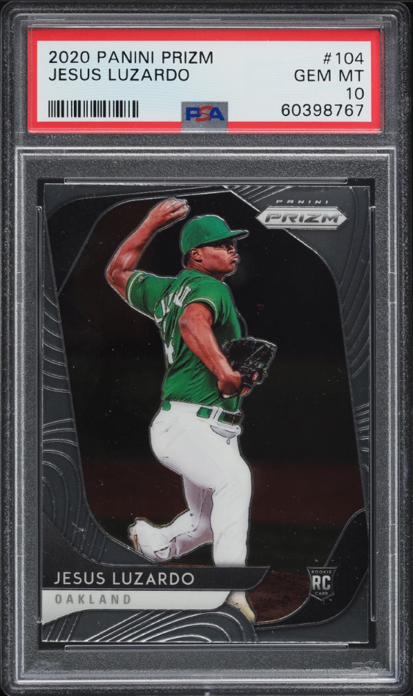 2020 Panini Prizm Jesus Luzardo ROOKIE #104 PSA 10 GEM MINT