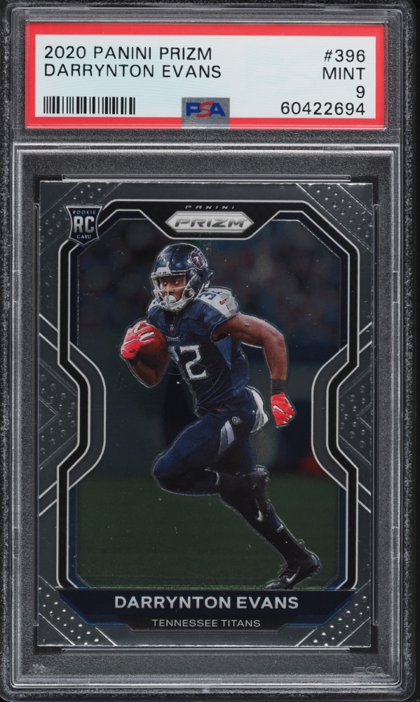 2020 Panini Prizm Darrynton Evans ROOKIE #396 PSA 9 MINT