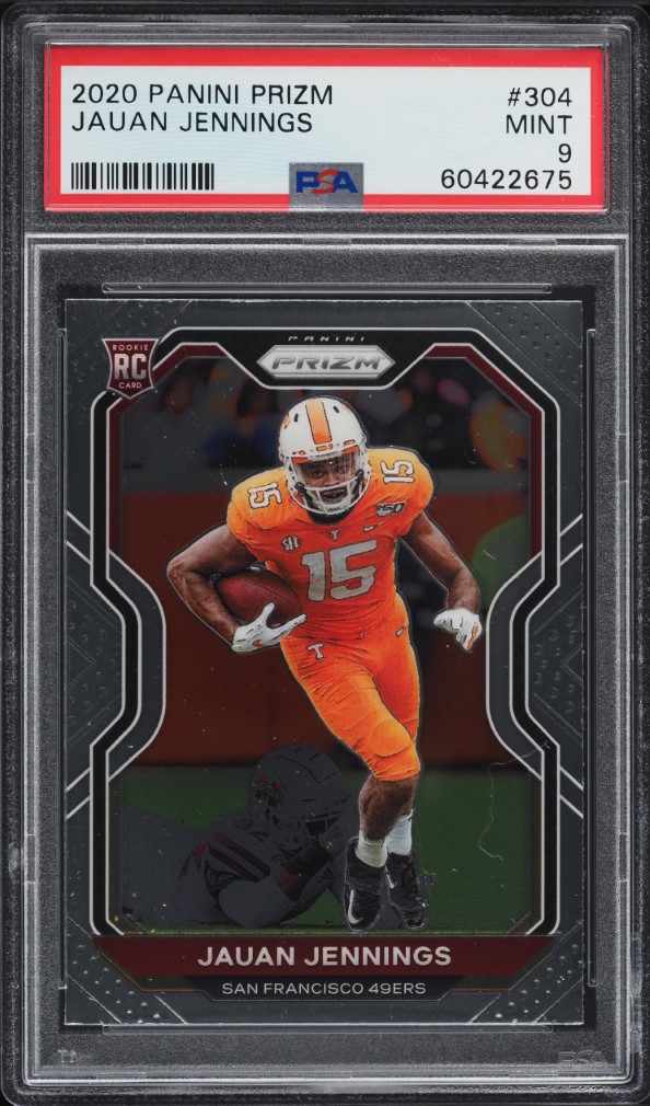 2020 Panini Prizm Jauan Jennings ROOKIE #304 PSA 9 MINT