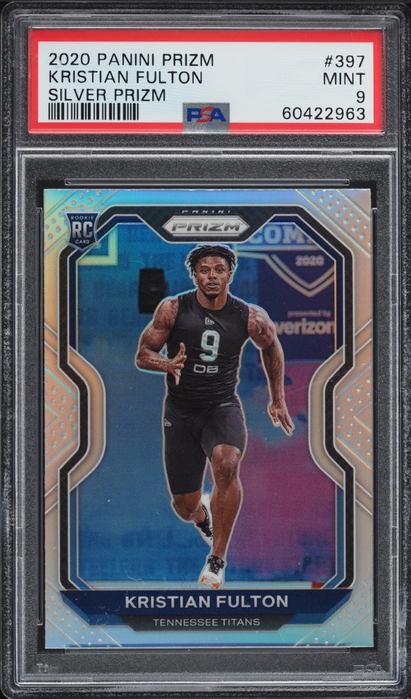 2020 Panini Prizm Silver Kristian Fulton ROOKIE #397 PSA 9 MINT