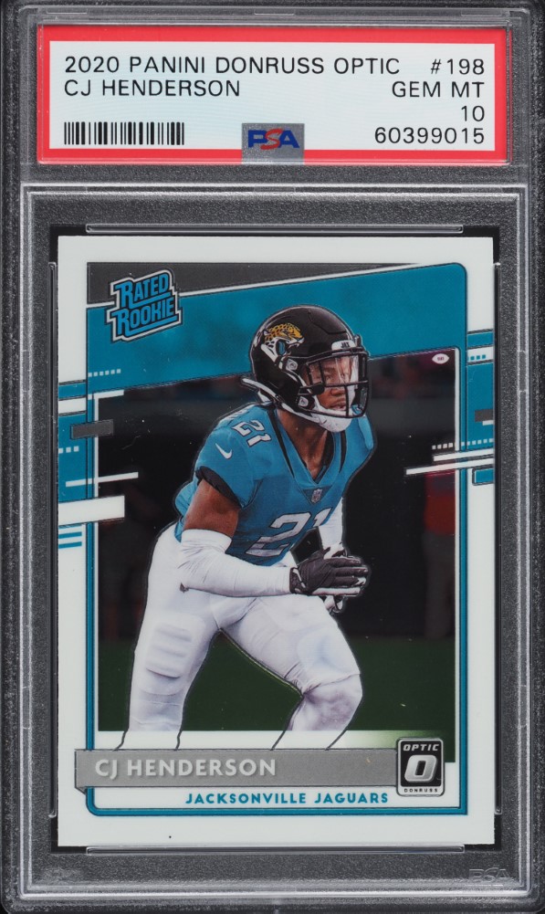2020 Donruss Optic CJ Henderson ROOKIE #198 PSA 10 GEM MINT