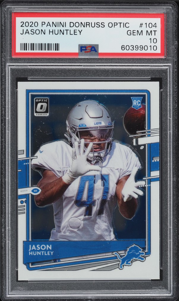 2020 Donruss Optic Jason Huntley ROOKIE #104 PSA 10 GEM MINT