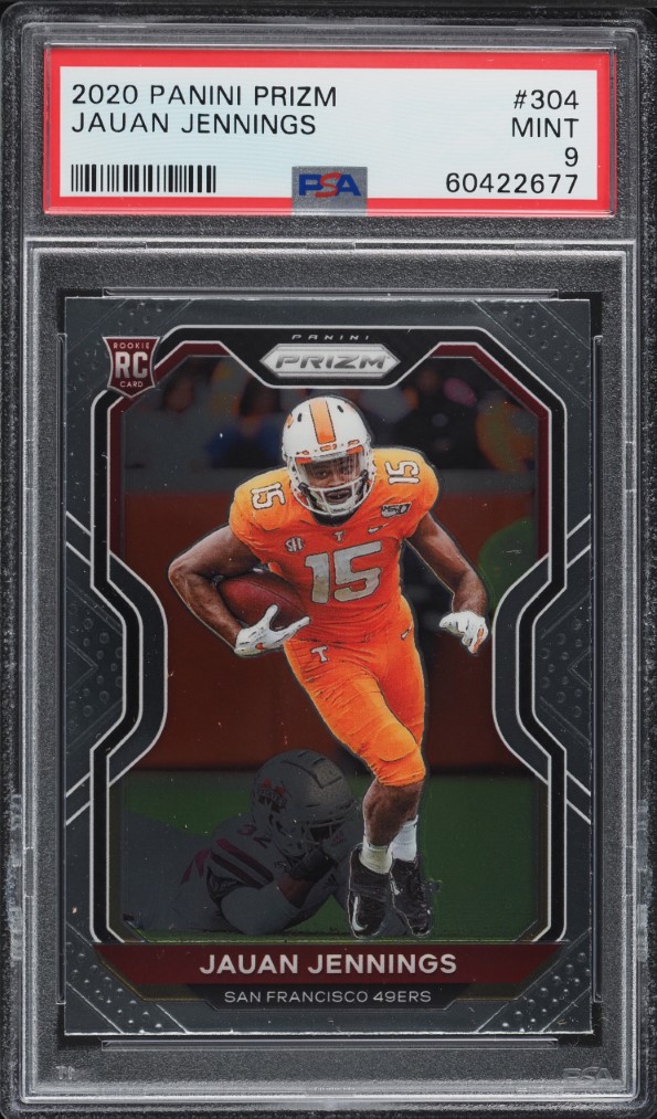2020 Panini Prizm Jauan Jennings ROOKIE #304 PSA 9 MINT