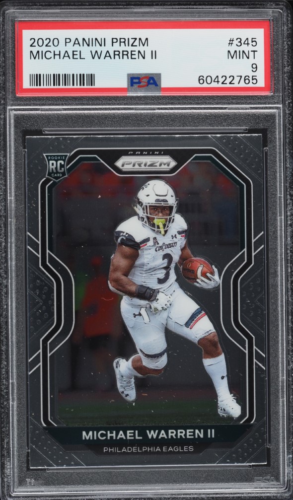 2020 Panini Prizm Michael Warren II ROOKIE #345 PSA 9 MINT