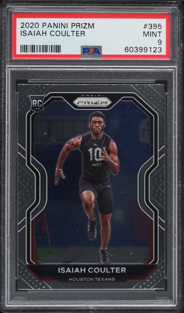 2020 Panini Prizm Isaiah Coulter ROOKIE #395 PSA 9 MINT